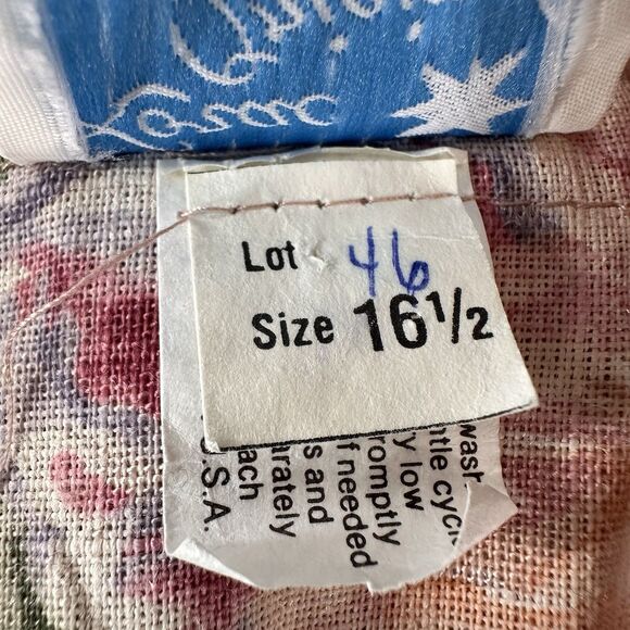 LORAC ORIGINAL - Vintage Floral Peplum Puff Sleeve Blazer Size 16 1/2  A44 - Picture 5 of 11